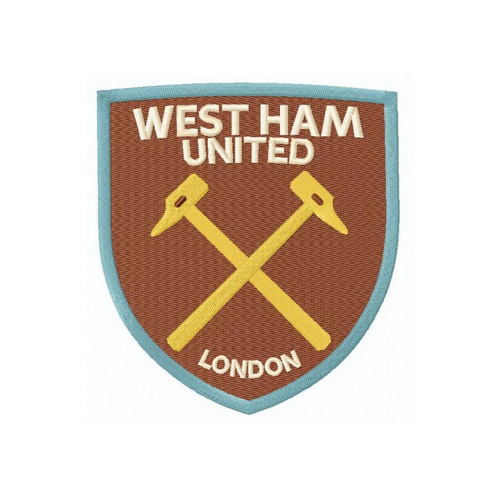 West Ham United F.C. logo embroidery design - Embroidery Design