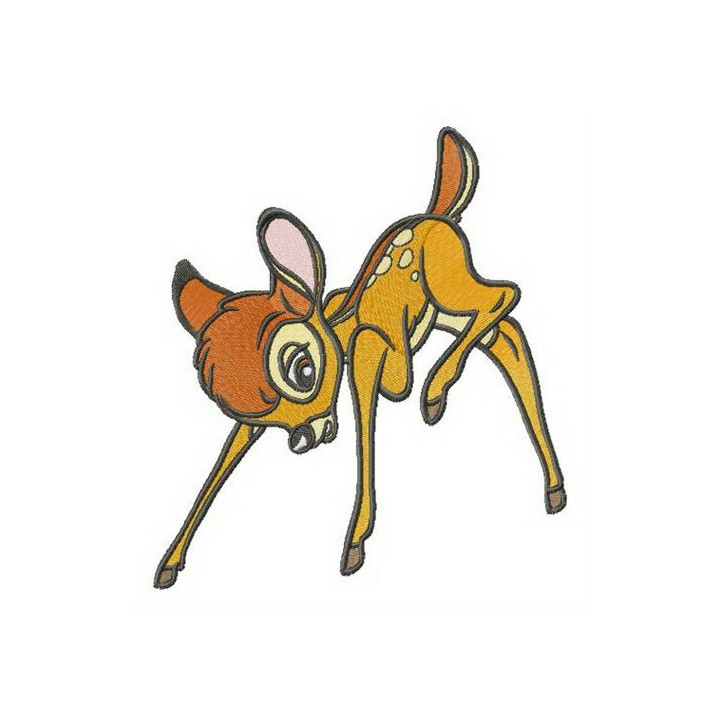Careful Bambi embroidery design - Embroidery Design