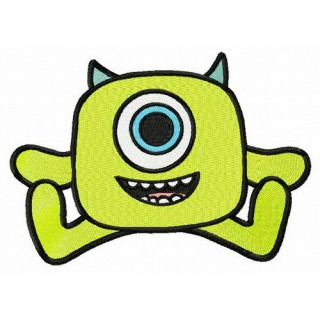 Wazowski toy embroidery design - Embroidery Design