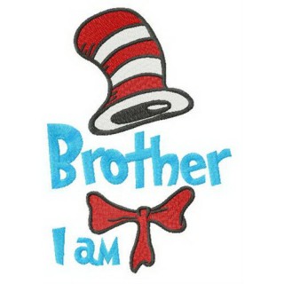 Brother I am embroidery design - Embroidery Design