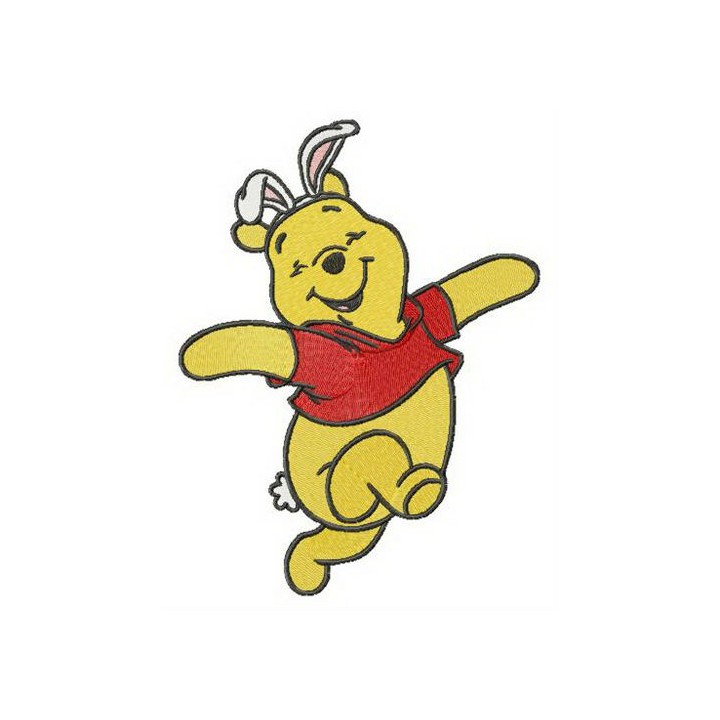 Easter Winnie embroidery design - Embroidery Design