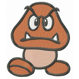 Goomba embroidery design - Embroidery Design