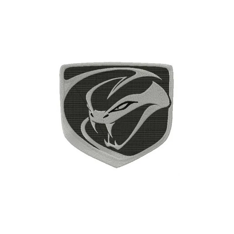 Dodge Viper Stryker embroidery design showcasing a dynamic stitching pattern for automotive enthusiasts.
