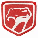 Dodge Viper Sneaky Pete embroidery design showcasing a dynamic stitched motif for automotive enthusiasts.
