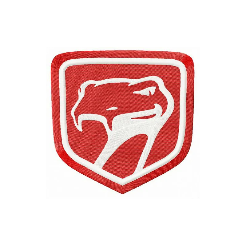 Dodge Viper Sneaky Pete embroidery design showcasing a dynamic stitched motif for automotive enthusiasts.