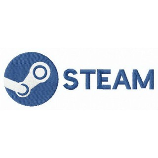 Steam logo embroidery design - Embroidery Design