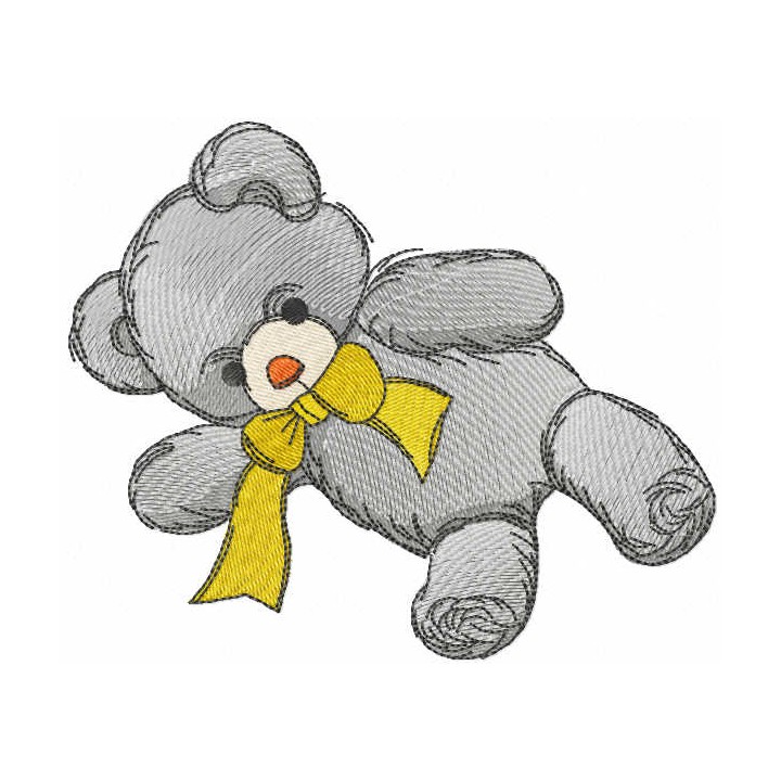 Teddy toy embroidery design - Embroidery Design