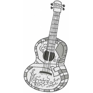 Guitar Miguel embroidery design - Embroidery Design