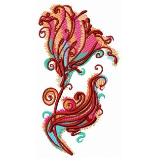 Imaginary flower embroidery design - Embroidery Design