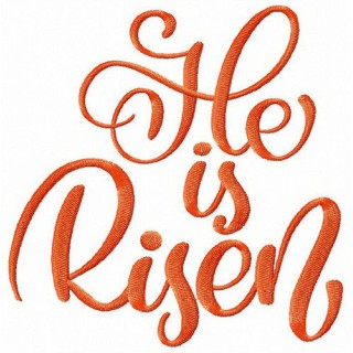 He Is Risen embroidery design - Embroidery Design