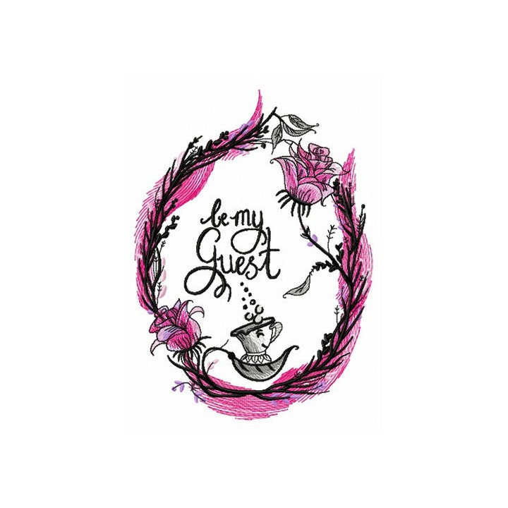 Be my guest embroidery design - Embroidery Design
