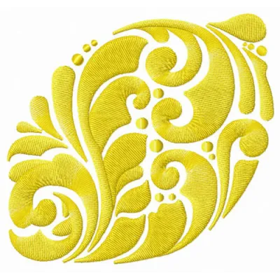 Lemon embroidery design featuring a vibrant lemon motif, perfect for stitching on kitchen towels and tote bags.