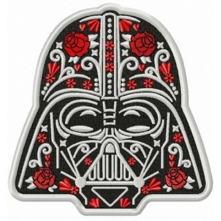 Darth Vader in bloom embroidery design - Embroidery Design