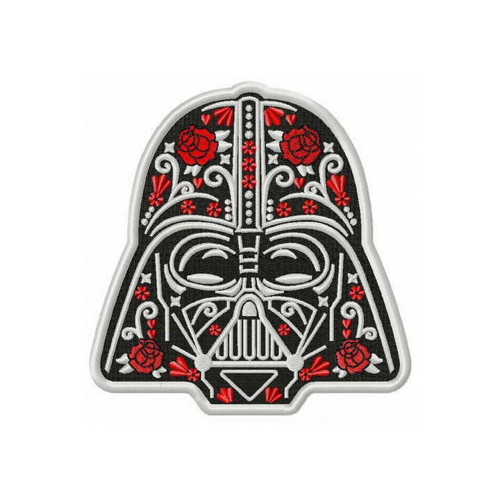 Darth Vader in bloom embroidery design - Embroidery Design