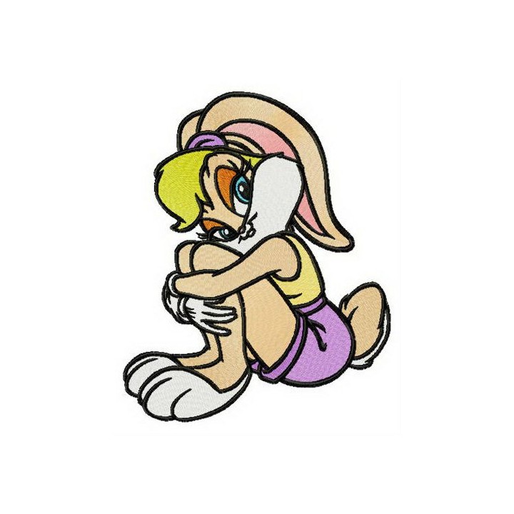Sad Lola Bunny embroidery design - Embroidery Design