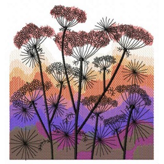 Heracleum embroidery design - Embroidery Design