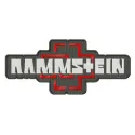 Rammstein logo embroidery design showcasing intricate stitching patterns for fans and crafters.