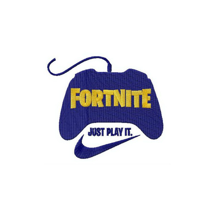 Fortnite Just play it embroidery design - Embroidery Design