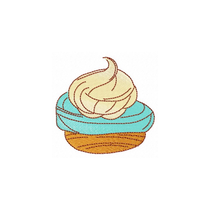 Small cupcake embroidery design - Embroidery Design