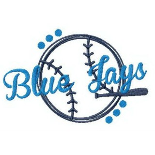 Blue Jays fan logo embroidery design - Embroidery Design