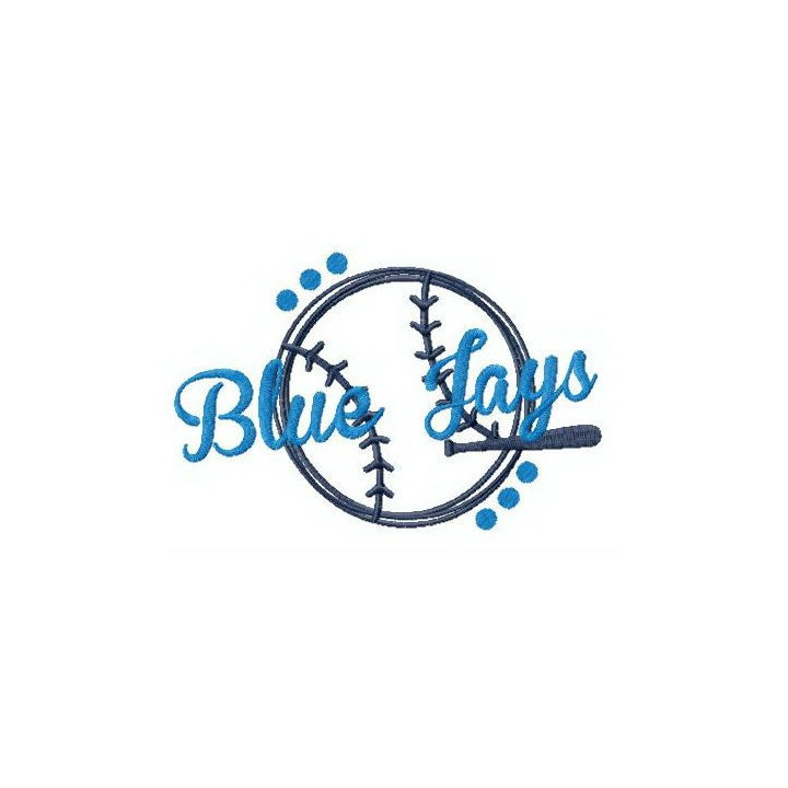 Blue Jays fan logo embroidery design - Embroidery Design