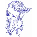 Teen problems embroidery design featuring whimsical motifs, perfect for personalizing apparel and accessories.