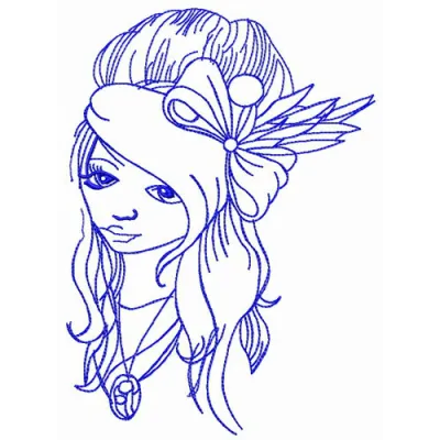 Teen problems embroidery design featuring whimsical motifs, perfect for personalizing apparel and accessories.