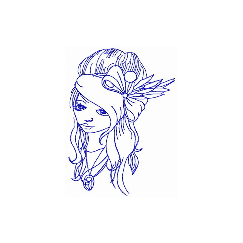 Teen problems embroidery design featuring whimsical motifs, perfect for personalizing apparel and accessories.