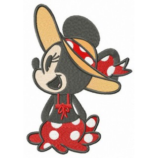 Minnie's vacation embroidery design - Embroidery Design