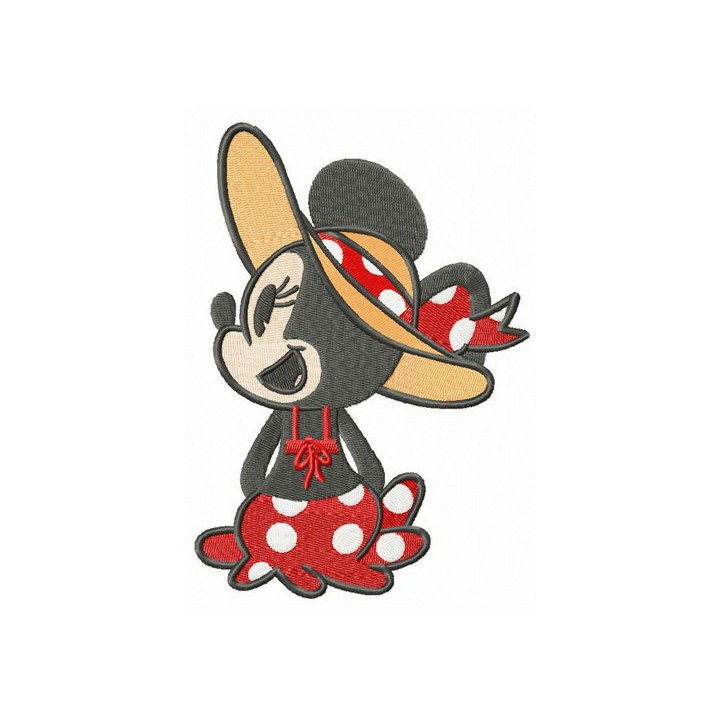 Minnie's vacation embroidery design - Embroidery Design
