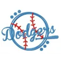 Los Angeles Dodgers fan logo embroidery design for stitching on caps, t-shirts, and hoodies.
