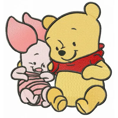 Preview of the My Little Friends embroidery design featuring adorable motifs perfect for baby garments and accessories.