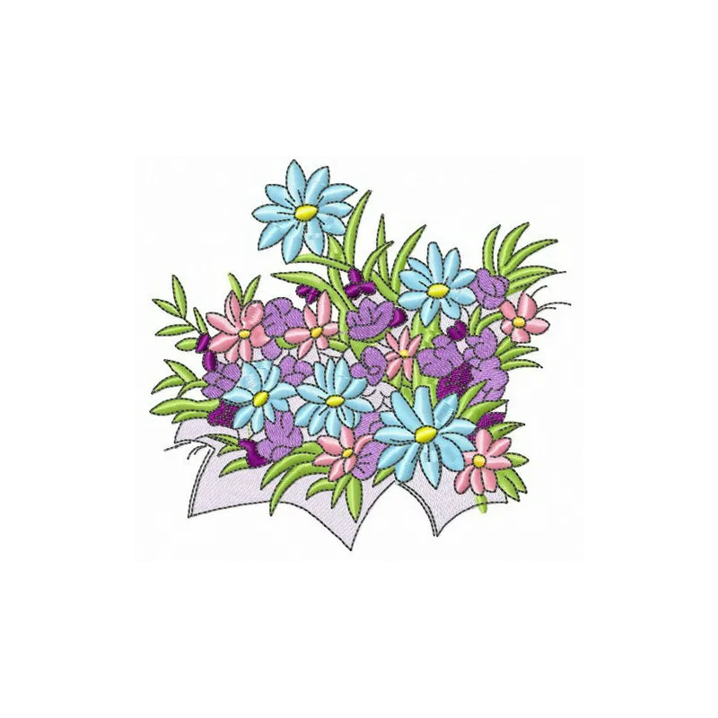 Preview of a Spring Flowers embroidery design featuring vibrant floral motifs for various stitching projects.