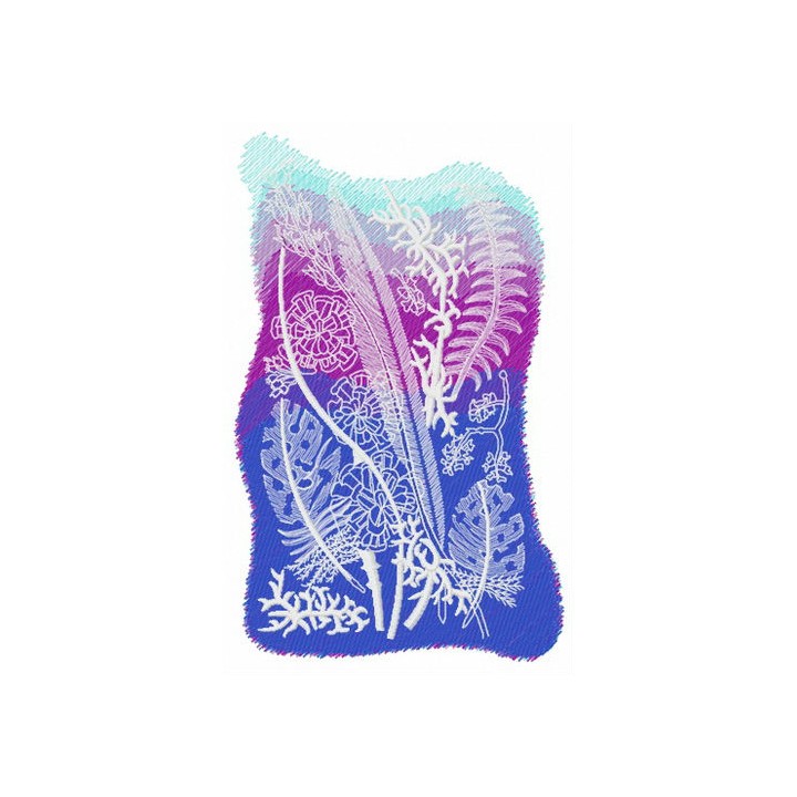 Grass print embroidery design - Embroidery Design