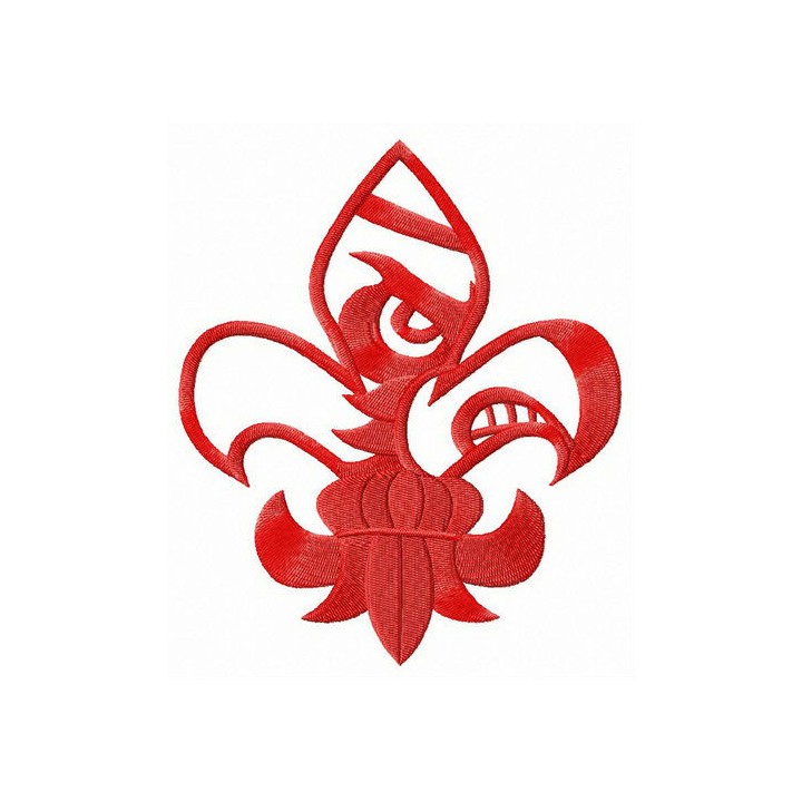 Louisville Cardinals Fleur-de-lis logo embroidery design - Embroidery Design