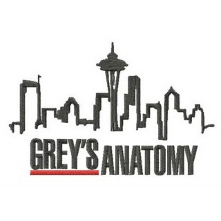 Grey's Anatomy Seattle embroidery design - Embroidery Design