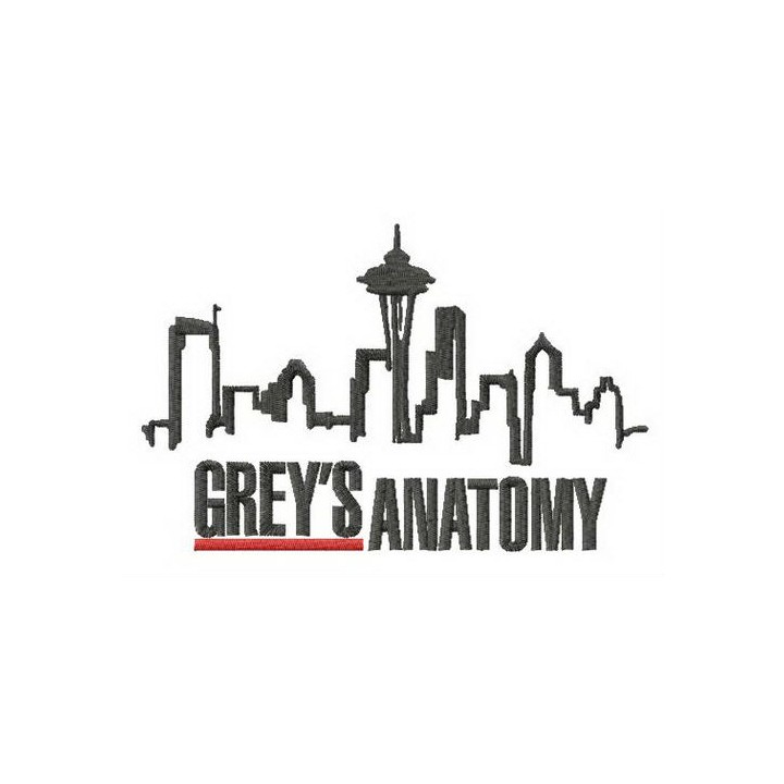 Grey's Anatomy Seattle embroidery design - Embroidery Design