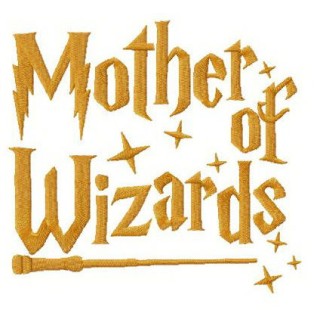 Mother of Wizards embroidery design - Embroidery Design