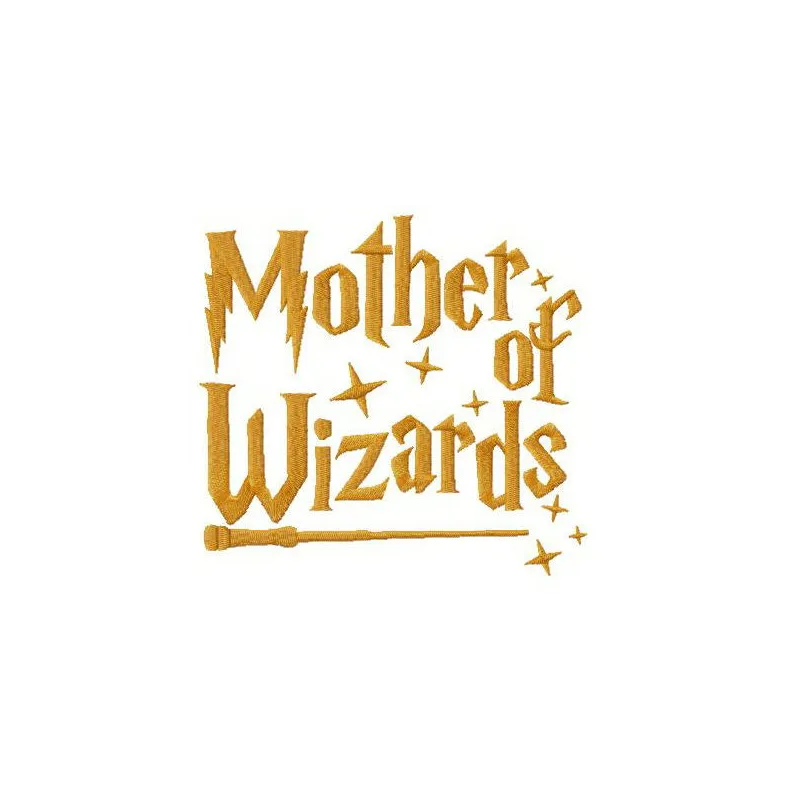 Preview of the Mother of Wizards embroidery design featuring enchanting motifs inspired by Harry Potter.
