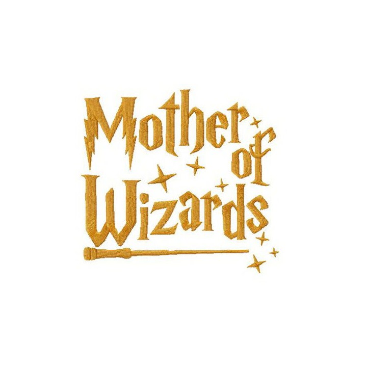 Mother of Wizards embroidery design - Embroidery Design