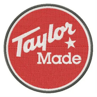 TaylorMade Golf Company logo embroidery design for stitching on caps, towels, and golf bags.