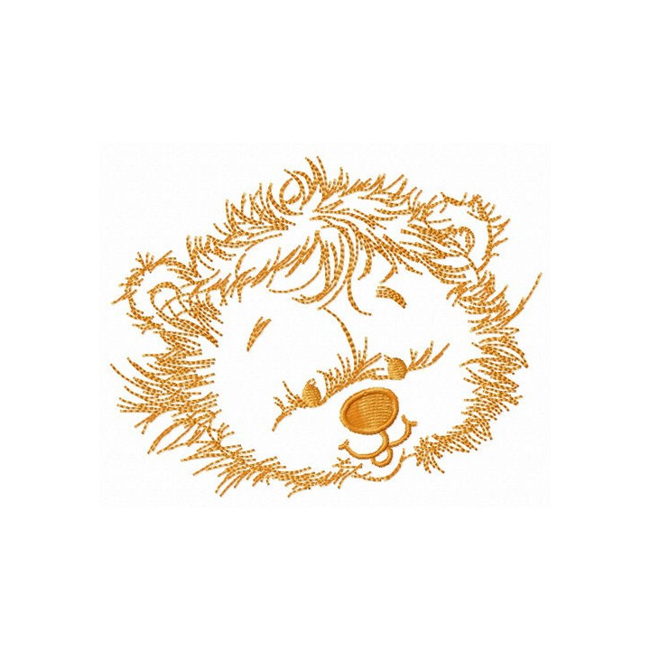 Lion head embroidery design - Embroidery Design