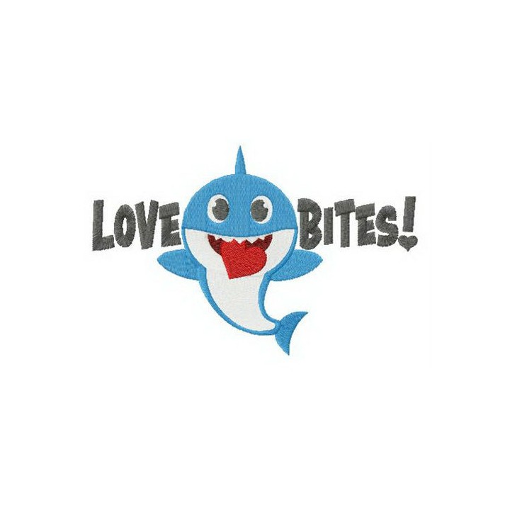 Love bites embroidery design - Embroidery Design
