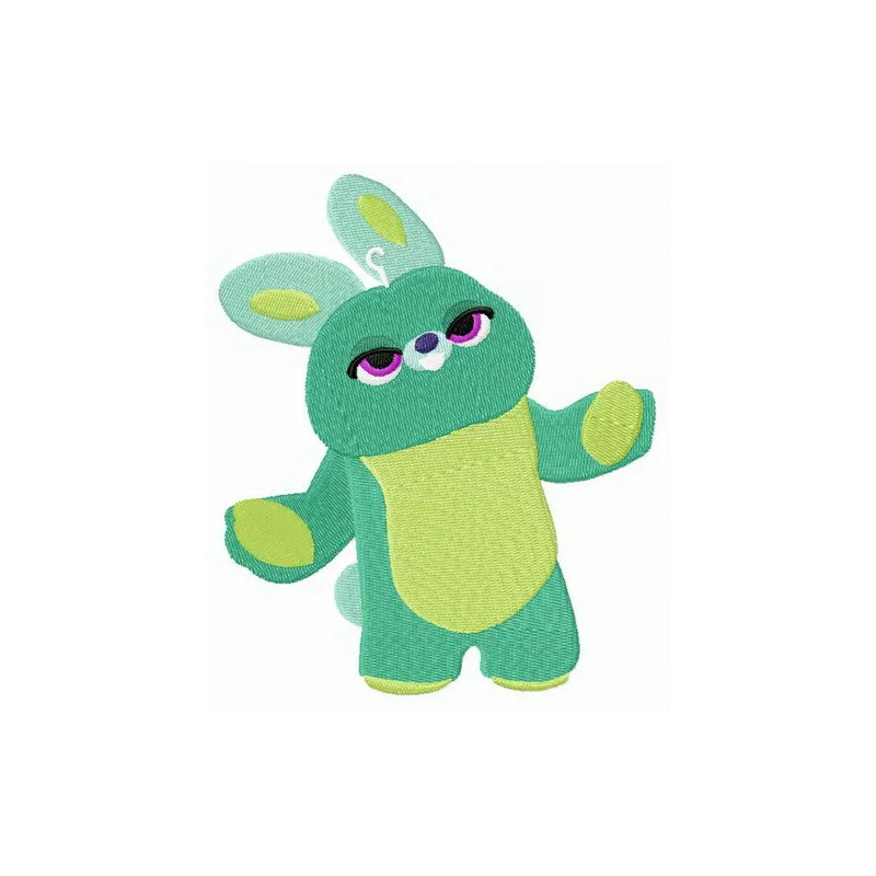 Preview of the Toy Story 4 Bunny embroidery design, featuring a playful stitched motif for creative projects.
