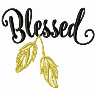 Blessed embroidery design - Embroidery Design
