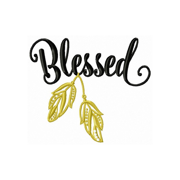 Blessed embroidery design - Embroidery Design