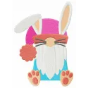 Strange Easter bunny embroidery design featuring a whimsical bunny motif for creative stitching projects.
