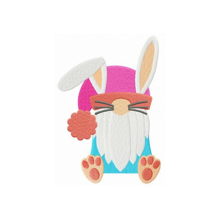 Strange Easter bunny embroidery design - Embroidery Design