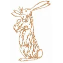 Bunny family embroidery design featuring adorable bunnies, perfect for stitching on baby onesies or pillows.