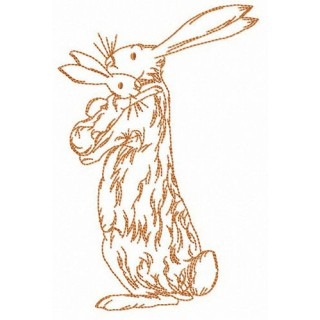 Bunny family embroidery design - Embroidery Design